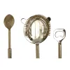 Cocktail Setti DKD Home Decor 10 x 3 x 21 cm Hopeinen Kullattu Ruostumaton teräs Marmori