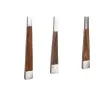 Cutlery DKD Home Decor Natural Silver Stainless steel Acacia (4,5 x 2 x 20 cm)