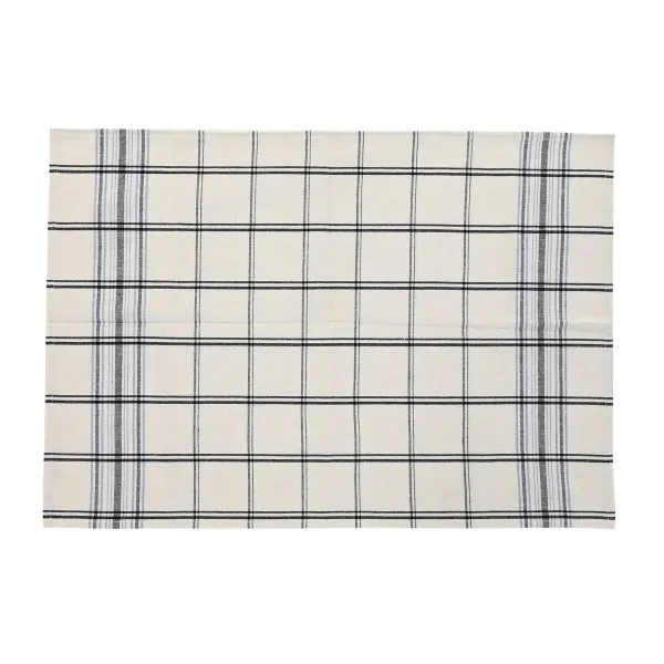 Prijuostė su kišene DKD Home Decor 70 x 1 x 85 cm Juoda Rusvai gelsva Mėlyna Medvilnė