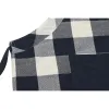 Priekšauts ar Kabatu Priekšauts ar Kabatu DKD Home Decor 70 x 1 x 85 cm Zils Kokvilna Balts