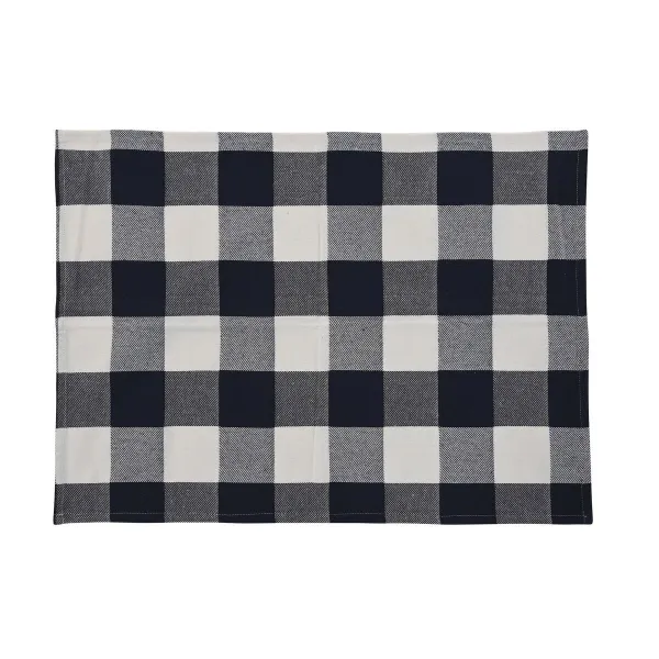 Фартук с карманом DKD Home Decor 70 x 1 x 85 cm Синий Хлопок Белый