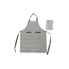 Фартук с карманом DKD Home Decor 70 x 1 x 85 cm Серый Хлопок Белый Зеленый