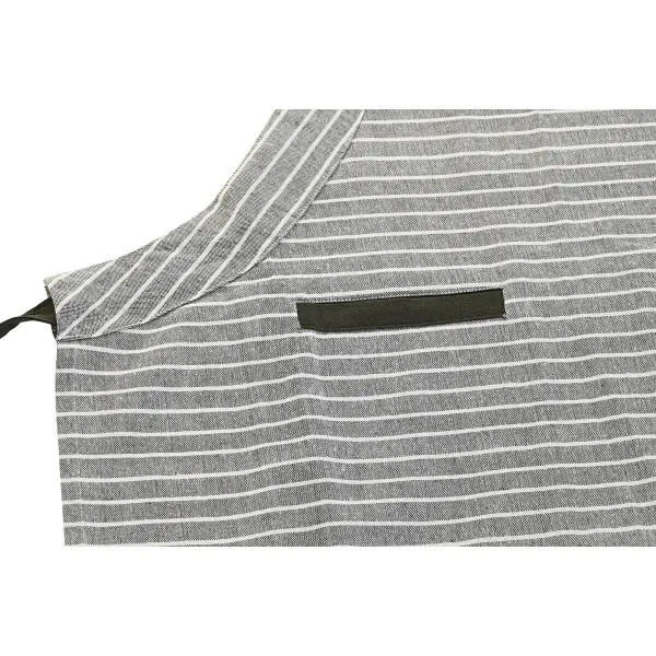 Фартук с карманом DKD Home Decor 70 x 1 x 85 cm Серый Хлопок Белый Зеленый