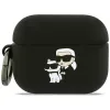 Karl Lagerfeld Silicone Karl & Choupette Head 3D - AirPods Pro 3 Case (Black)