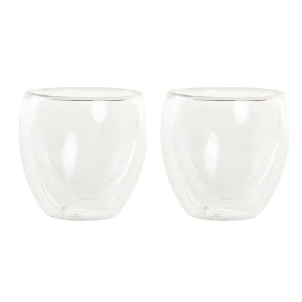 Набор стаканов DKD Home Decor Прозрачный Стеклянный Боросиликатное стекло 100 ml 2 Предметы