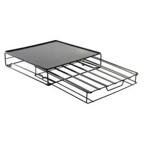 Kafijas Kapsulu Organizators DKD Home Decor 28,7 x 32 x 7 cm Melns Metāls