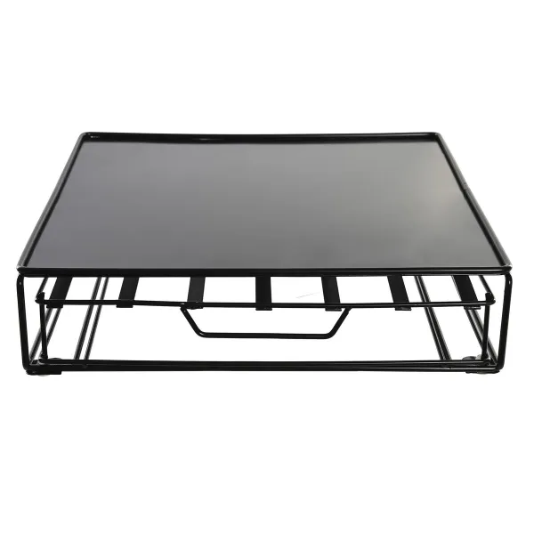 Органайзер кофейных капсул DKD Home Decor 28,7 x 32 x 7 cm Чёрный Металл
