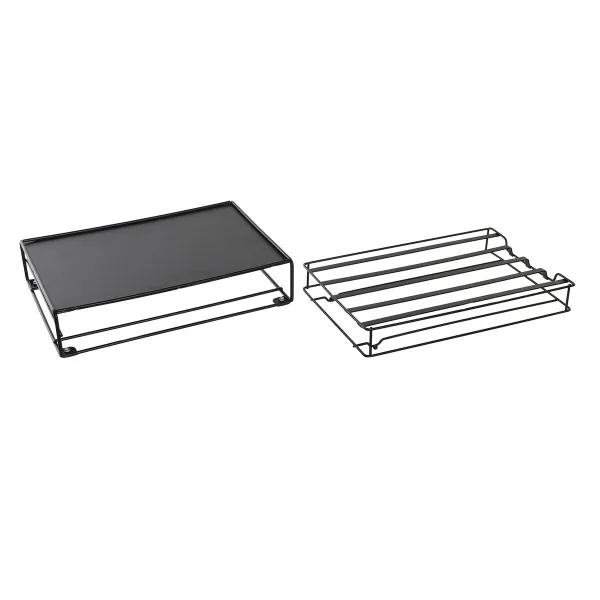 Kahvikapselijärjestelijä DKD Home Decor 21 x 31 x 7,5 cm Musta Metalli