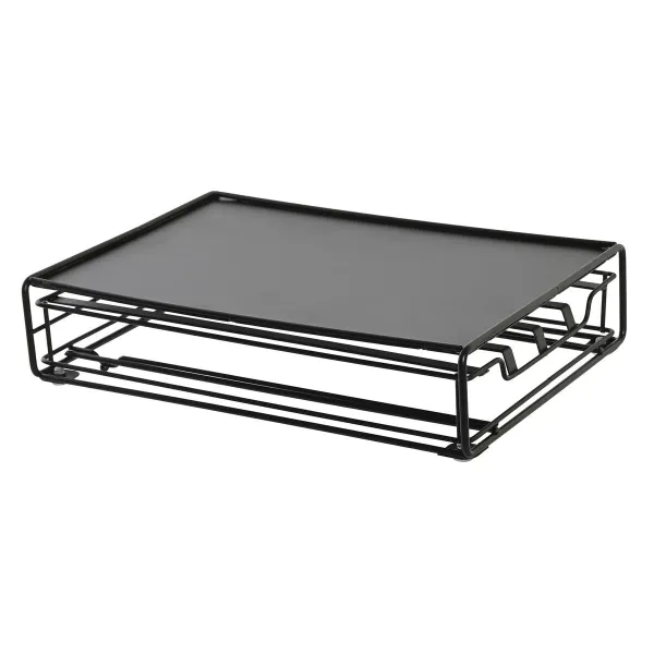 Kahvikapselijärjestelijä DKD Home Decor 21 x 31 x 7,5 cm Musta Metalli