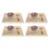 Sushisetti DKD Home Decor 14,5 x 14,5 x 31 cm Monivärinen Mandala Kivitavara Itämainen (16 Kappaletta)
