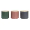 Purkki DKD Home Decor Bambu 2,6 L 18 x 18 x 16 cm (3 osaa)