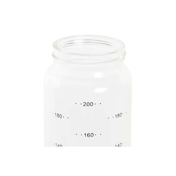 Cruet DKD Home Decor 200 ml 6 x 6 x 16,5 cm Transparent Stainless steel Borosilicate Glass