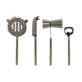 Набор Для Приготовления Коктейлей DKD Home Decor 37 x 9 x 18 cm Серебристый Нержавеющая сталь