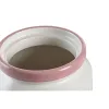 Purkki DKD Home Decor 15,5 x 15,5 x 21 cm Pinkki Valkoinen Dolomite