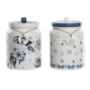 Alavas DKD Home Decor Mėlyna 15 x 15 x 21 cm Balta Dolomite (2 vnt.)