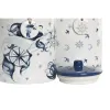 Alavas DKD Home Decor Mėlyna 15 x 15 x 21 cm Balta Dolomite (2 vnt.)