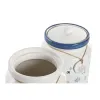 Alavas DKD Home Decor Mėlyna 15 x 15 x 21 cm Balta Dolomite (2 vnt.)