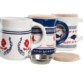 Масленка для мяса или рыбы DKD Home Decor 16 x 11 x 13 cm (3 штук)
