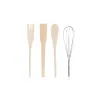 Virtuves Piederumu Trauciņš DKD Home Decor Metāls Dolomite Koks MDF 12 x 12 x 22 cm (2 gb.)