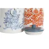 Alavas DKD Home Decor Mėlyna Koralas Fuksija Balta Dolomite (2 vnt.) (15 x 15 x 22 cm)