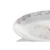 Augļu Bļoda DKD Home Decor 27 x 27 x 34 cm Porcelāns Rozā Metāls Balts