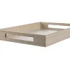 Uzkodu paplāte DKD Home Decor Zils Rozā Dzeltens 3 Daudzums Koks MDF 40 x 30 x 5 cm Shabby Chic