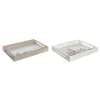 Snack tray DKD Home Decor Multicolour MDF Wood Cottage Houses (2 Units) (40 x 30 x 5 cm)