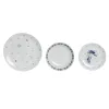 Astiasetti DKD Home Decor Sininen Valkoinen Posliini 18 Kappaletta 27 x 27 x 3 cm