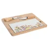 Комплект для аперитива DKD Home Decor 24,5 x 20 x 1,2 cm Красный Белый Разноцветный Керамика Cottage Дома