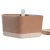 Uzkodu komplekts DKD Home Decor 26 x 9 x 4 cm Porcelāns Daudzkrāsains Bambuss 8 Daudzums Skandināvu