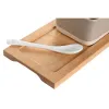 Uzkodu komplekts DKD Home Decor 29 x 11,5 x 1,5 cm Porcelāns Daudzkrāsains Bambuss Skandināvu