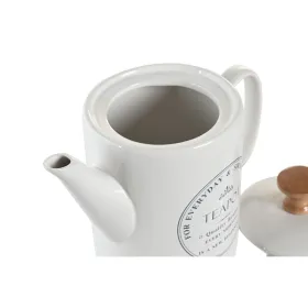 Teekannu DKD Home Decor Valkoinen Kivitavara 1 L