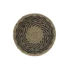 Stalo kilimėlis DKD Home Decor Juoda Natūralus 38 x 38 x 1 cm