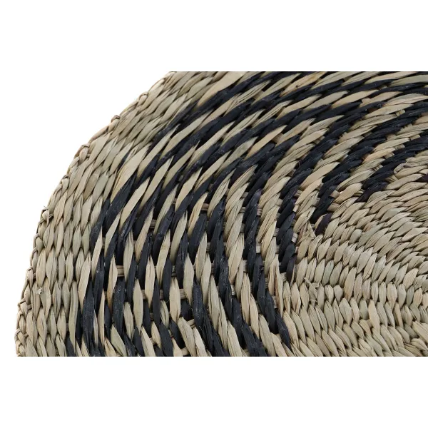 Table Mat DKD Home Decor Black Natural 38 x 38 x 1 cm