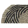 Stalo kilimėlis DKD Home Decor Juoda Natūralus 38 x 38 x 1 cm