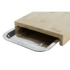 Разделочная доска DKD Home Decor Натуральный Бамбук Нержавеющая сталь 28 x 21,5 x 4,2 cm