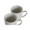 4-osainen mukisetti DKD Home Decor Valkoinen Posliini 330 ml 12 x 10 x 9 cm