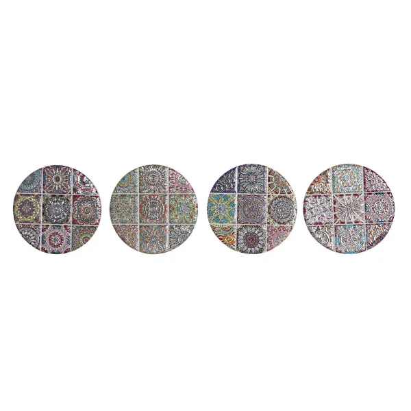 Padėklai Home ESPRIT Kamštis Dolomite Mandala Indas Su palengvėjimu