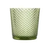 Stiklinių rinkinys DKD Home Decor Žalia Stiklas Su palengvėjimu 240 ml (6 vnt.)