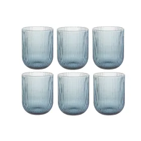 Glāžu komplekts DKD Home Decor Zils Stikls 240 ml (6 gb.)