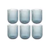Lasisetti DKD Home Decor Sininen Kristalli 240 ml (6 osaa)