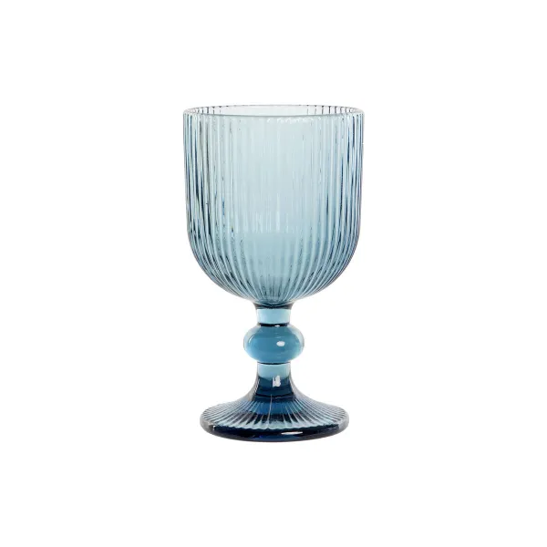 Stiklinių rinkinys DKD Home Decor Mėlyna Stiklas 240 ml