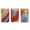 Tin DKD Home Decor Multicolour Natural Bamboo Dolomite 1 L 10 x 10 x 16 cm (3 Units)