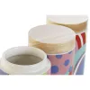 Purkki DKD Home Decor Monivärinen Luonnollinen Bambu Dolomite 1 L 10 x 10 x 16 cm (3 osaa)