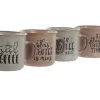 Komplekts ar 4 krūzēm Home ESPRIT Zils Rozā Keramika 285 ml 9 x 7 x 8 cm