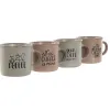 Osainen kahvikuppisetti Home ESPRIT Sininen Pinkki Kivitavara 180 ml