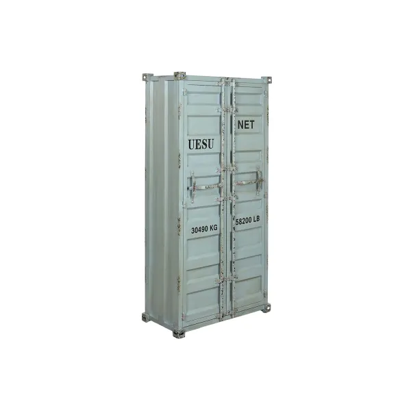Подставка под бутылки Home ESPRIT бирюзовый Металл Деревянный MDF 76,5 x 39,5 x 157,5 cm
