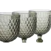Setti laseja Home ESPRIT Harmaa Kristalli 325 ml (6 osaa)