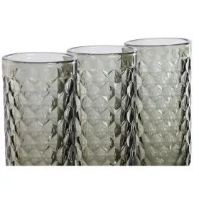 Setti laseja Home ESPRIT Harmaa Kristalli 150 ml (6 osaa)