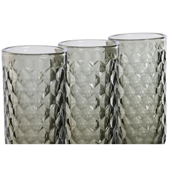 Glāžu Komplekts Home ESPRIT Pelēks Stikls 150 ml (6 gb.)